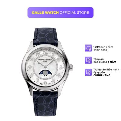 Đồng hồ cơ nữ Frederique Constant FC-331MPWD3B6 kính Sapphire, chịu nước 5ATM, dây da cá sấu đeo tay cao cấpĐồng hồ Fred
