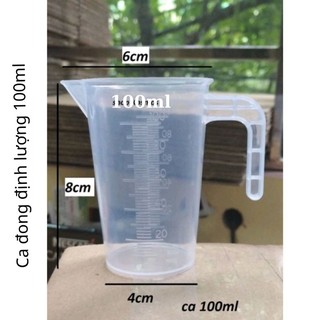 Ca đong định lượng 100ml, ca đong đẹp