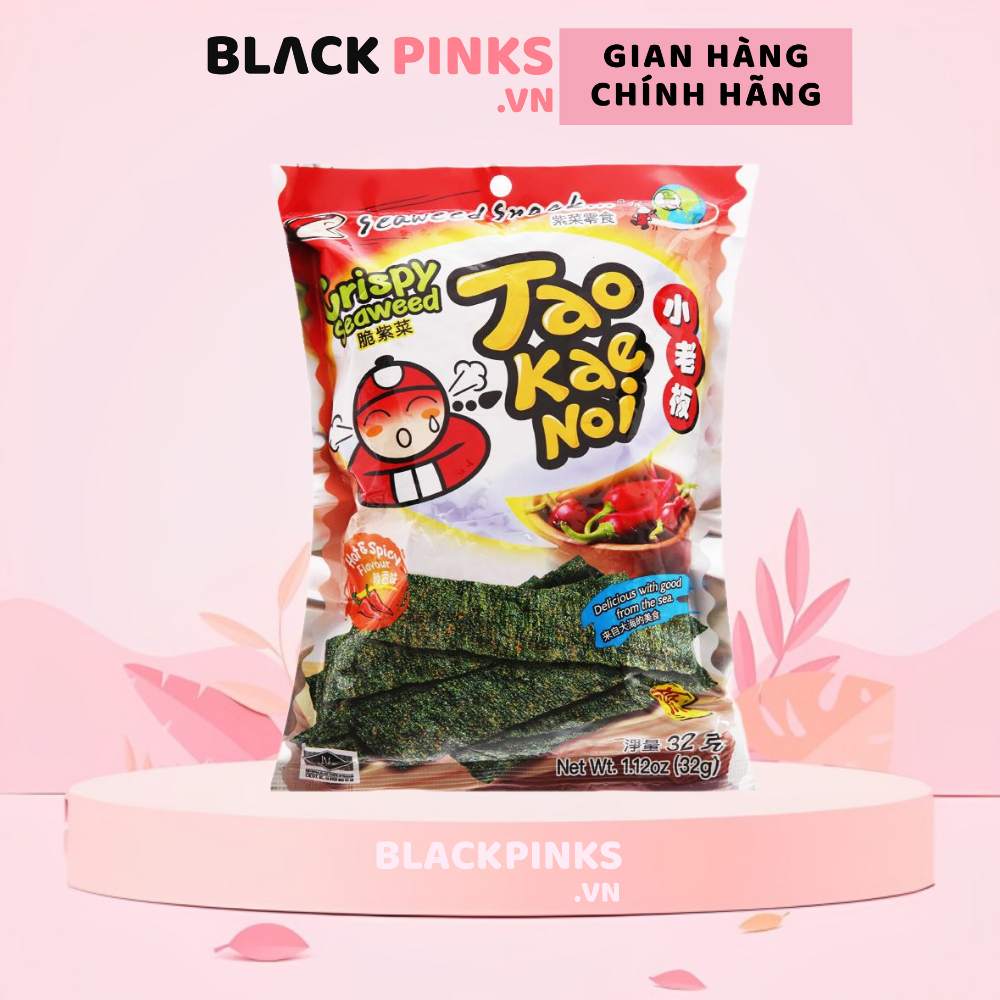 Snack rong biển giòn vị cay Tao Kae Noi gói 32g