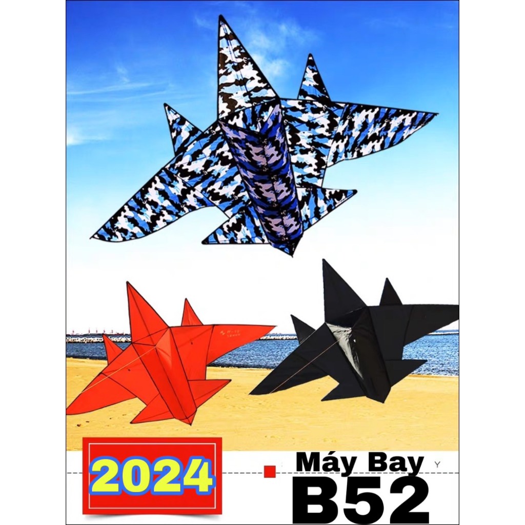 COMBO 1 TẶNG 2 - Diều MÁY BAY B52 - BIG SIZE + Tặng thêm tay cầm dây dài 150m - ẢNH THẬT