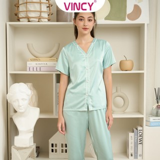 Bộ đồ satin lửng nữ vincy bls030w31