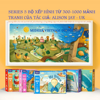 Mideer Puzzle Trò chơi xếp hình từ 530 mảnh đến 1000 mảnh có 4 mẫu cho bé từ 7 tuổi MD3127 MD3131 Mymickeyshop