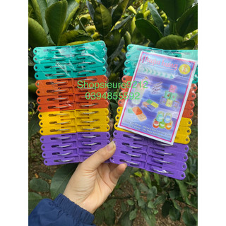 kẹp vỉ nhựa 30 kẹp/1 vỉ