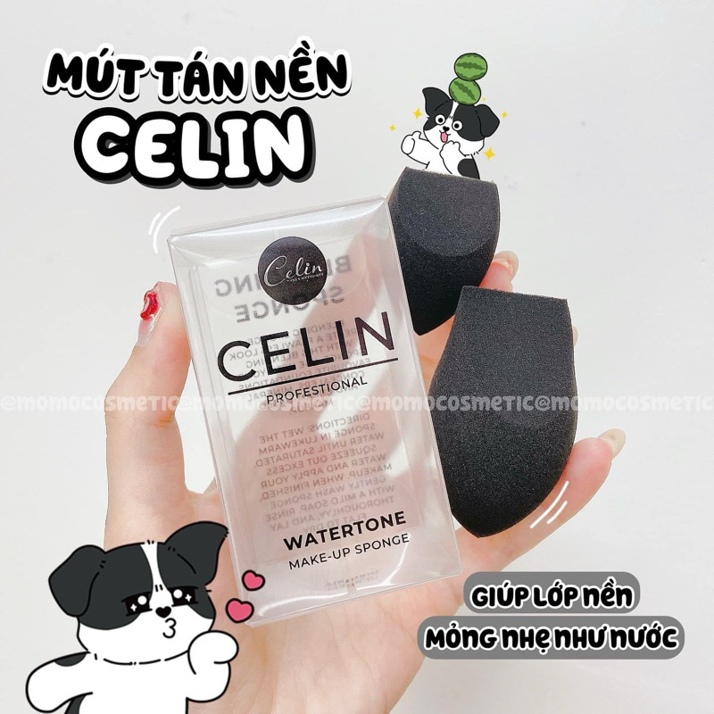 Set 2 mút tán nền CELIN WaterTone