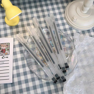 Bút gel mực đen 0.5mm, Bút bi nước Ếch Ộp Vpp nhanh khô, chống thấm nước, không nhoè, bút bi nước vpp giá rẻ