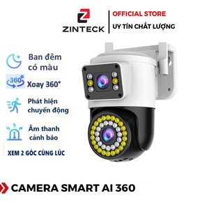 Camera Yoosee 2 Mắt Q42D 5mpx Siêu Nét - Đàm Thoại 2 Chiều, Ban Đêm Có Màu