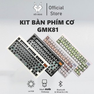 [HỎA TỐC HN - HCM] KIT Bàn phím cơ GMK81 | Case Nhựa | Led RGB | Không dây 3 Modes| Mạch xuôi | Hotswap