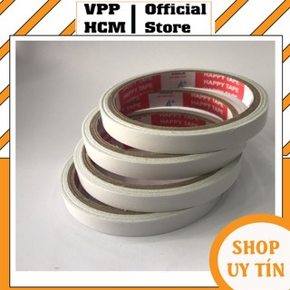 [Combo 24 Cuộn] Băng keo 2 mặt 1.2 - 2.4 - 5cm, đảm bảo độ dính cao