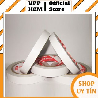 [Combo 24 Cuộn] Băng keo 2 mặt 1.2 - 2.4 - 5cm, đảm bảo độ dính cao