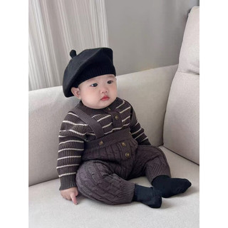 Set Áo + Yếm Len Ép Cao Cấp Cho Bé