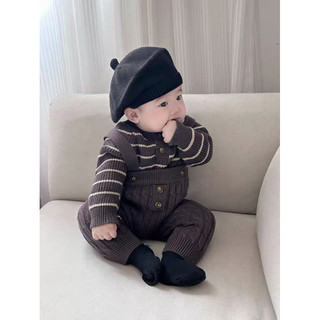 Set Áo + Yếm Len Ép Cao Cấp Cho Bé