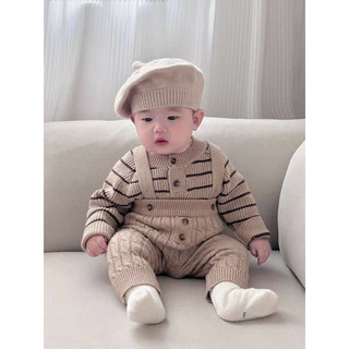 Set Áo + Yếm Len Ép Cao Cấp Cho Bé