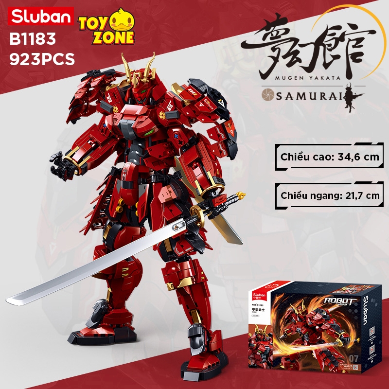 Đồ Chơi Lắp Ráp Xếp Hình Mô Hình Robot Chiến Binh Samurai KAI-ADIE Trong Pacific Rim Mecha Warrior B
