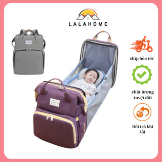  Balo bỉm sữa đa năng cho mẹ và bé kiêm nôi gấp gọn Nôi gấp gọn đi du lịch cho bé Túi đựng bỉm sữa đa năng 