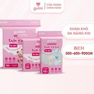 (300G) KHĂN VẢI KHÔ ĐA NĂNG DÀNH CHO MẸ VÀ BÉ GUMI