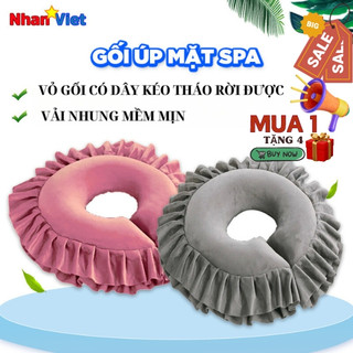 GỐI ÚP MẶT SPA, MASSAGE BODY | chất liệu nhung mềm mịn, êm ái, thư giản, xếp li xinh xắn