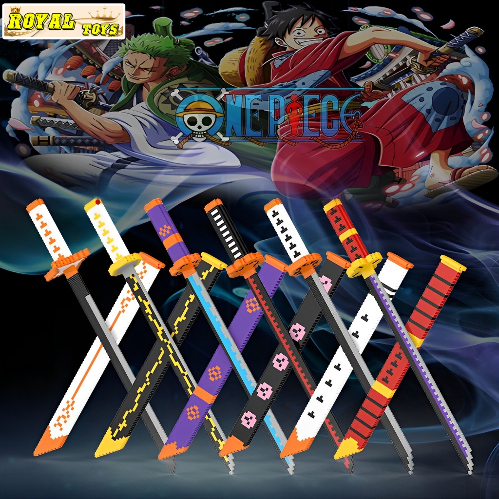 Đồ Chơi Lắp Ráp Mô Hình Kiếm Katana Kimetsu No Yaiba, Diêm Vương Enma Của Zoro One Piece Đảo Hải Tặc - LINKGO XINZ