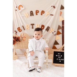 SET VEST TRẮNG CHO CÔNG TỬ NHÍ