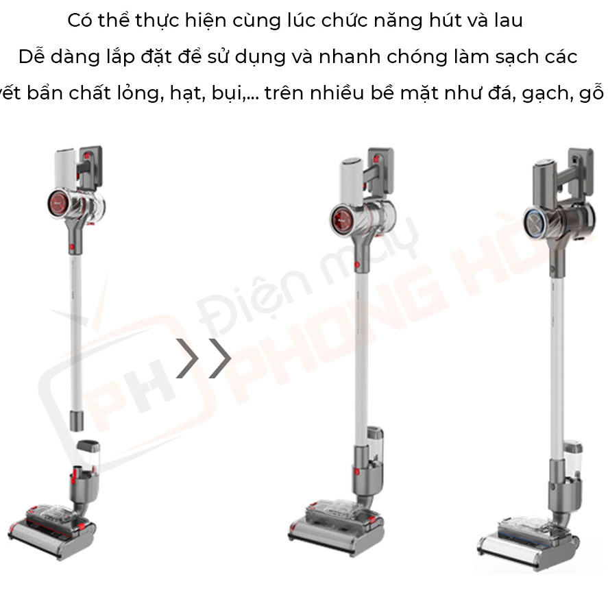 Đầu hút bụi lau sàn khô ướt Redroad DW1