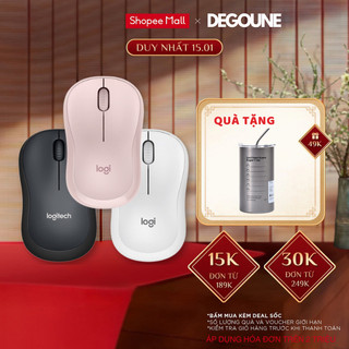 Chuột Không Dây Logitech Silent M220 DEGOUNE TECH OFFICIAL Độ Nhạy Cao-Giảm Tiếng Ồn Dùng Cho Máy Tính, Laptop