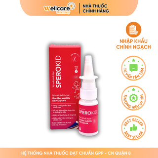   CHÍNH HÃNG  Xịt mũi sinh học Sperokid bổ sung bào tử bất hoạt cải thiện đề kháng bệnh đường hô hấp cho bé  - Chai 10ml 