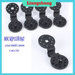 Kẹp căng lưới che nắng dễ tháo lắp - Móc Kẹp Lưới Bạt Che Nắng Nhiều Đinh , NÚT ĐEN KẸP RÈM