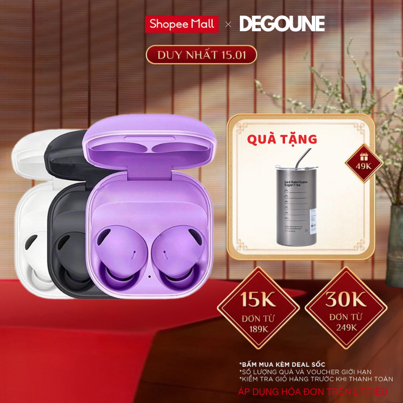 Tai Nghe Không Dây Bluetooth Buds 2 Pro DEGOUNE TECH OFFICIAL , Chống Thấm Nước Âm Thanh Tuyệt Vời