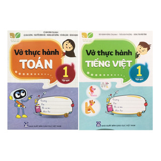 Sách - combo vở thực hành toán + tiếng việt lớp 1 - tập 2