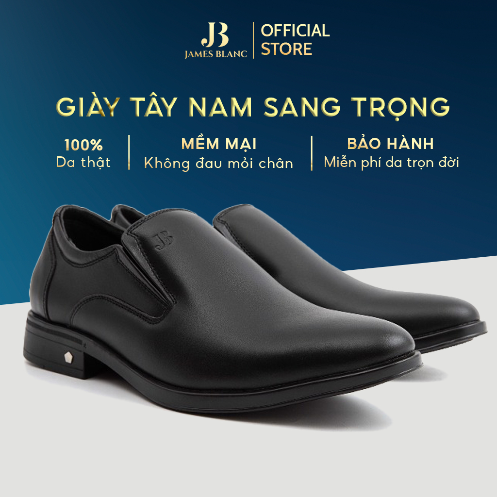 Giày Tây Nam G - 1787 - JB JAMES BLANC Thiết kế mới sang trọng lịch lãm. Da nhập khẩu cao cấp mềm mịn êm ái khử mùi.