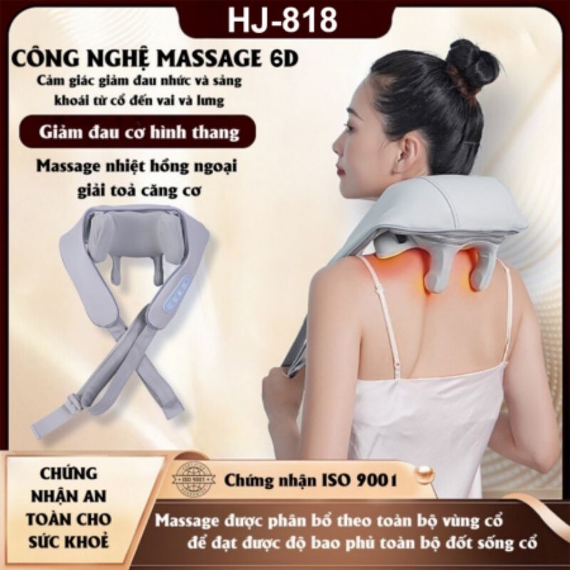 MÁY MASSAGE CỔ VAI GÁY 6D HJ-818 (HJ818)
