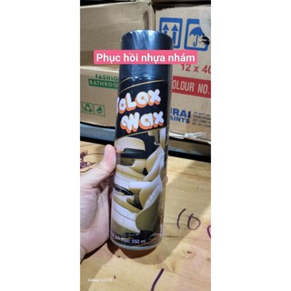 Chai xịt phục hồi nhựa nhám, Chai xịt làm bóng da, dưỡng nhựa Telox Wax 550ml, chuyên xịt dưỡng đồ da, đồ nhựa, nhựa đen