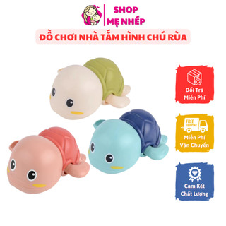 Đồ chơi nhà tắm lên dây cót hình chú rùa cho bé