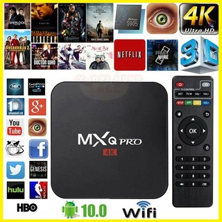 Android tv box mxq pro 8g+128gb/16gb+256gb,4k hd android 10.1 phiên bản,tiếng việt wifi 5g,kênh youtube và nhiều hơn nữa