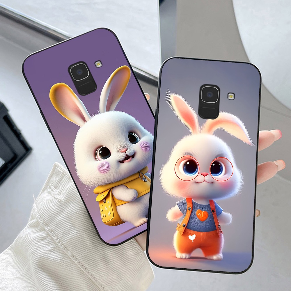 ốp lưng Samsung ss j6 plus / ss j6+ / a8 2018 / a8 plus 2018 / ss j6 2018 in hình thỏ dễ thương cute