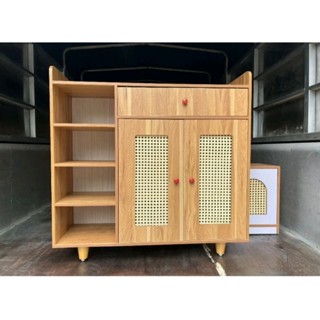 Tủ giày cánh Mây màu gỗ, TỦ MÂY