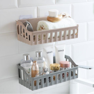 Khay Nhựa Dán Tường Kệ Nhựa để đồ nhà tắm nhà bếp mini đa năng bằng nhựa dạng đan lưới