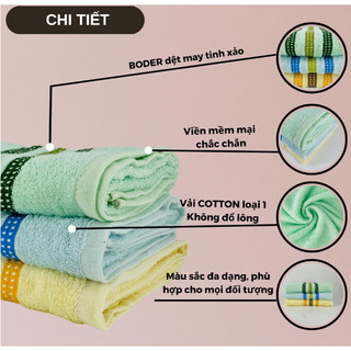 Khăn mặt cotton siêu mềm mịn kt 30x50cm