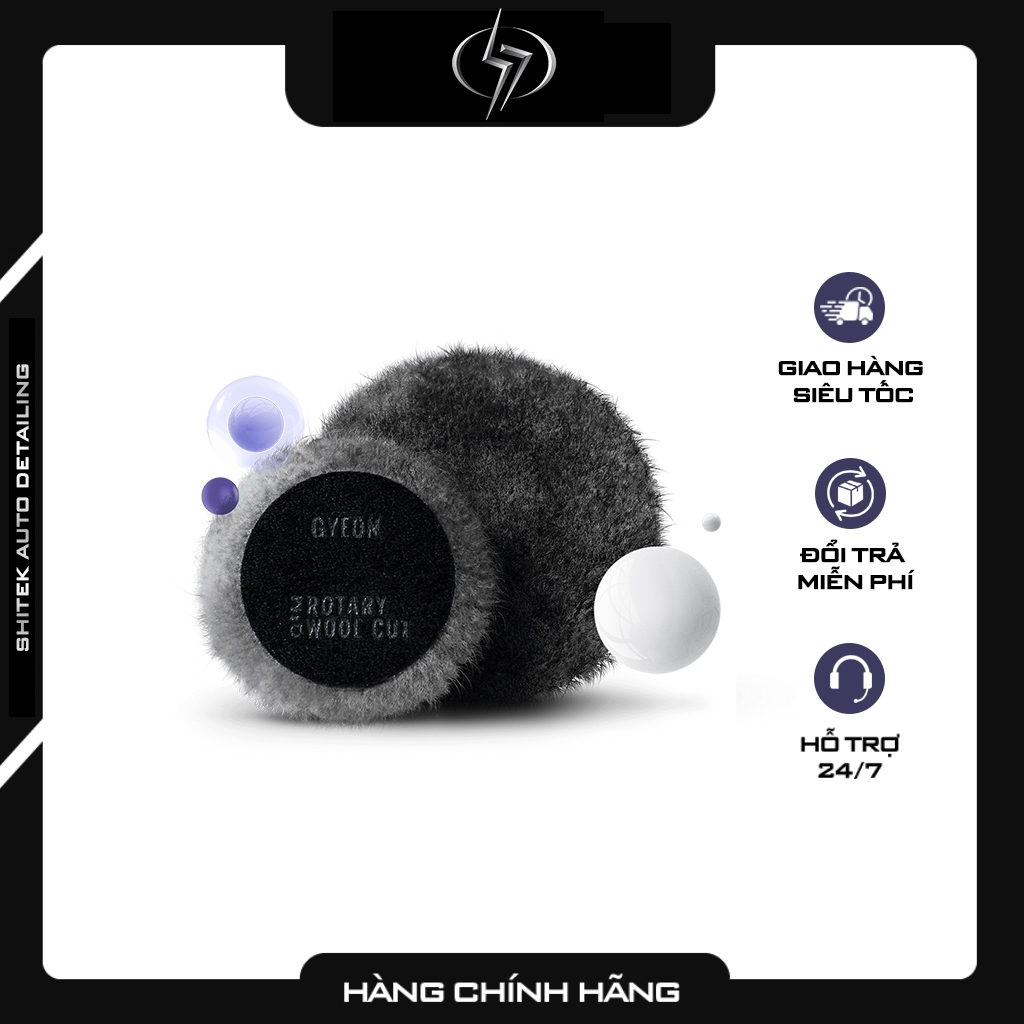 Gyeon Q2M Rotary Wool Cut 130mm - Phớt lông cừu cắt