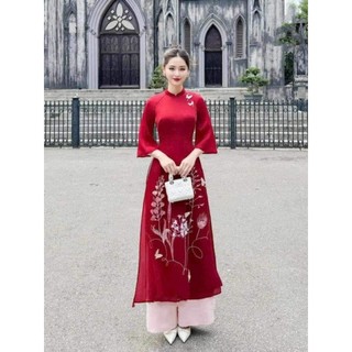 (HÀNG CÓ SẴN) 🍑ÁO DÀI 4TA VON TƠ  7D SELE70% CHỈ 2K.ÁO MAY SẴN