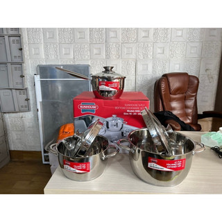 Bộ nồi inox 5 đáy 3 món shd sunhouse 688