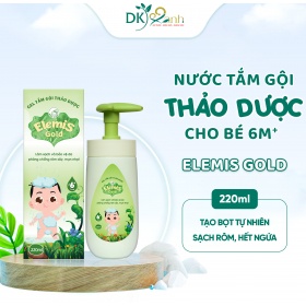 Elemis Gold Sữa Tắm Gội Thảo Dược Cho Bé Từ 6 Tháng Tuổi Bọt Dịu Nhẹ Kháng