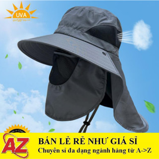 Mũ Nón Rộng Vành Chống Nắng Kèm Khăn Che Mặt