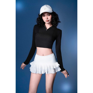 Cazi - chân váy 2 tầng dập ly - Sweet Skirt Cazi