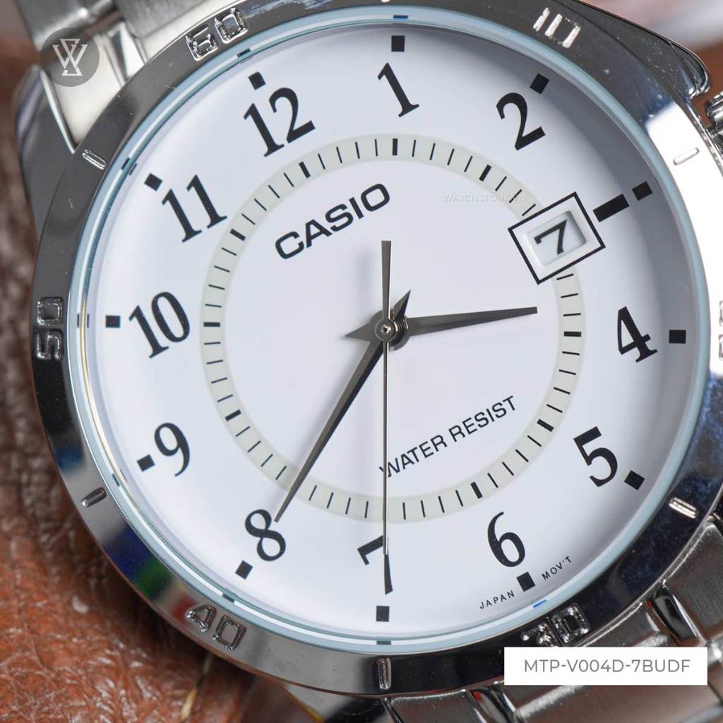 Đồng Hồ Quartz Nam Casio WATCHSTORE MTP-V004D-7BUDF Mặt Kính Khoáng 41.5mm, Dây Đeo Kim Loại Và Vỏ Thép Không Gỉ