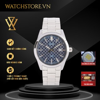 Đồng hồ quartz nam casio watchstore mtp-vd03d-2audf thiết kế kính khoáng 41mm, vỏ thép không gỉ