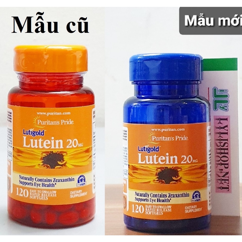 mẫu mới date 4/25 - Viên uống Bổ Mắt Lutein 20mg chai 120 viên hãng Puritan’s Pride từ Mỹ