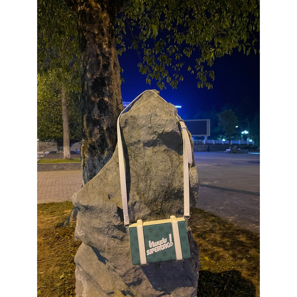 Túi Hộp Đeo Chéo Nam, Nữ Mini Bag Túi Xách Thời Trang Hộp Vuông Chữ Nhật Unisex chất lượng da xịn 3 màu