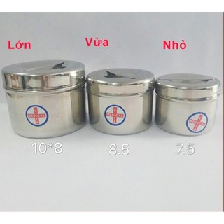 Hộp đựng bông cồn Inox trong y tế - Hộp lưu mẫu thực phẩm các cỡ