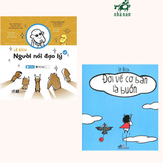 Sách - Combo Đời về cơ bản là buồn cười - Người nói đạo lý thường sống khá giả (Lê Bích)