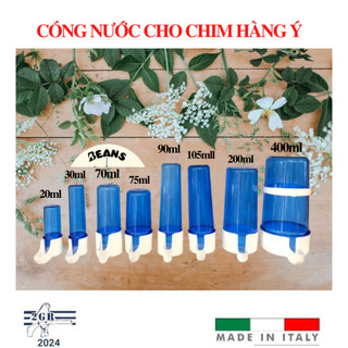 Cóng nước cho chim hàng nhập Ý đủ size từ 20ml tới 400ml